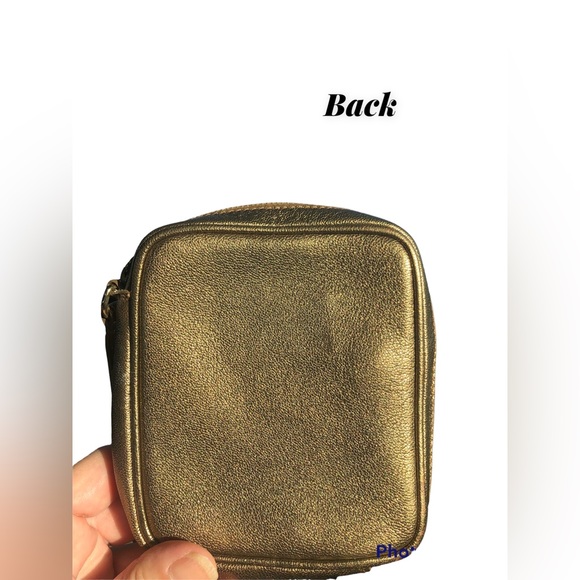 Authentic YSL metallic gold wristlet - Picture 2 of 13